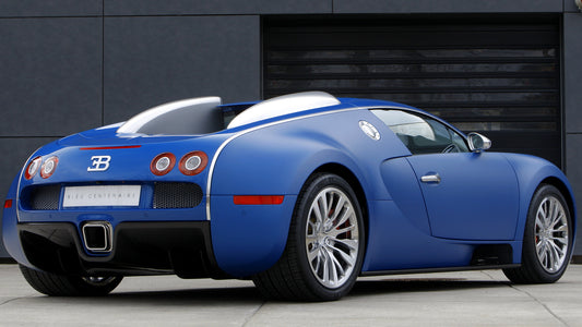 Bugatti Veyron Bleu Centenaire Hd Art Keychain