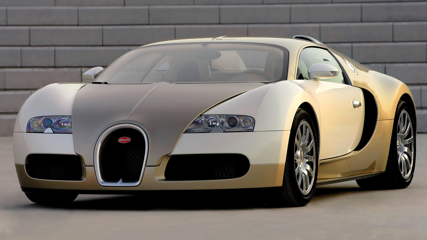 Bugatti Veyron Gold Edition Hd Art Keychain