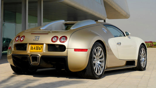 Bugatti Veyron Gold Edition Hd Art Keychain