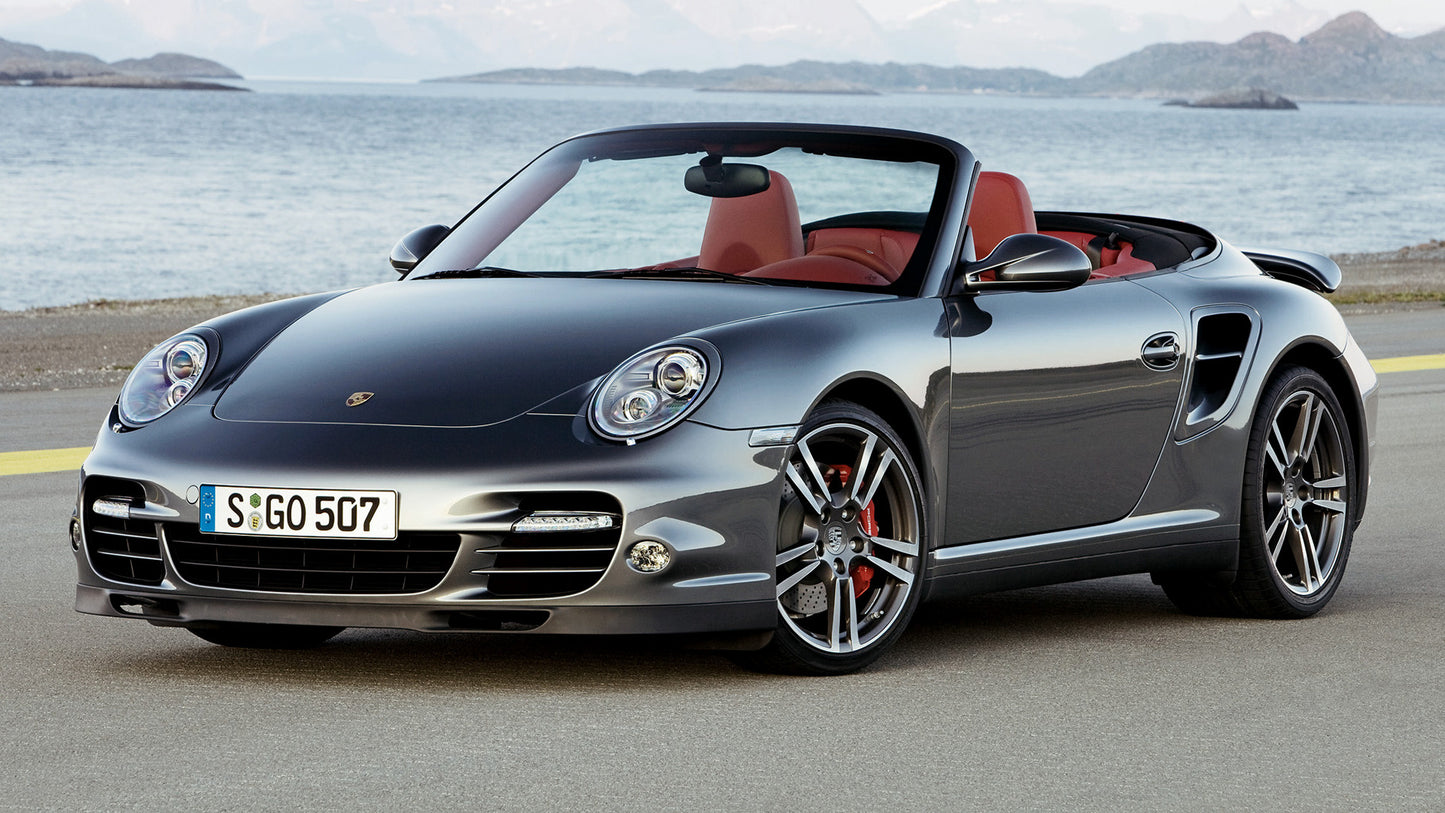 Porsche Turbo Cabriolet Hd Art Keychain