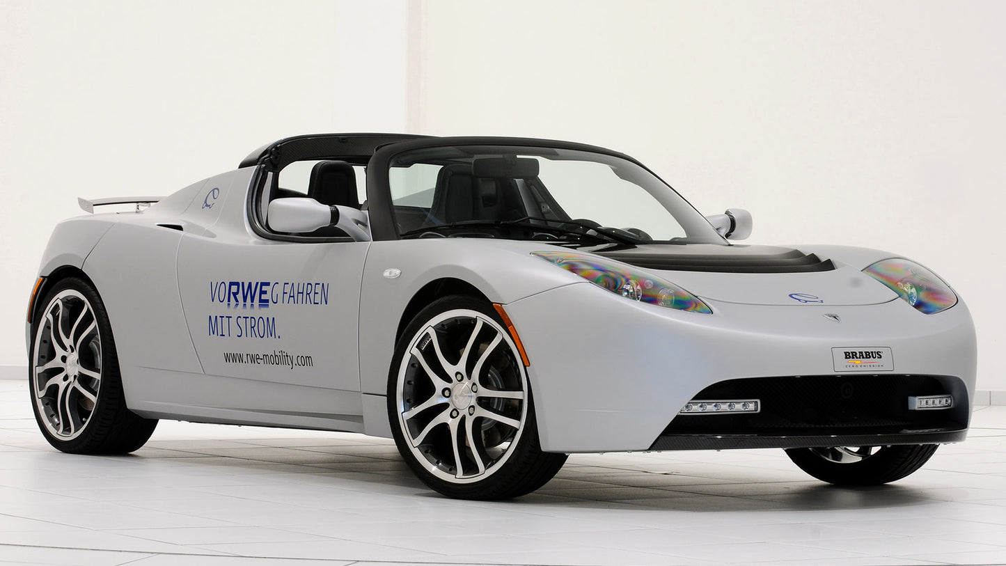 Tesla Roadster Rwe By Brabus Hd Art Keychain