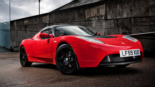 Tesla Roadster Sport Uk Hd Art Keychain