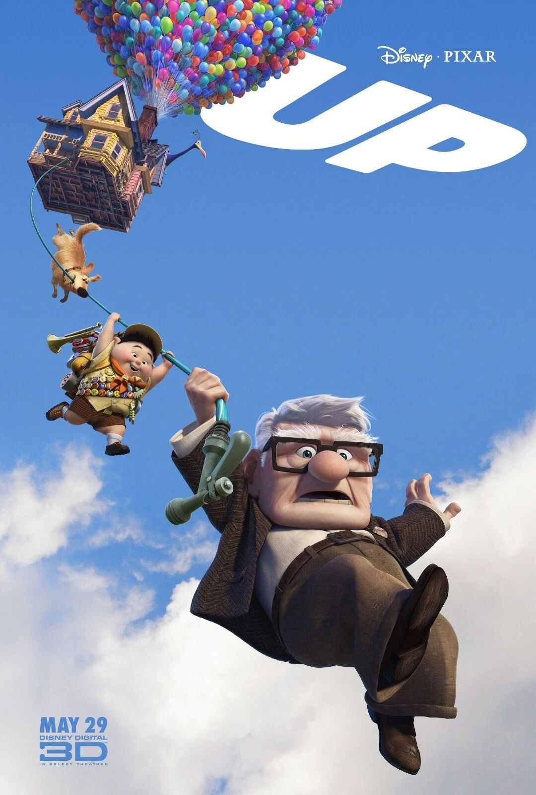2009 Disney Up Movie Poster Carl Fredricksen Charles F. Muntz Russell