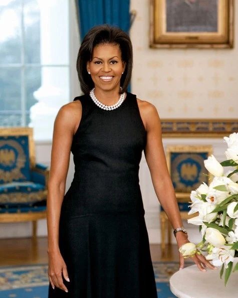 2009 First Lady Michelle Obama Glossy Keychain Print President Barak Obama