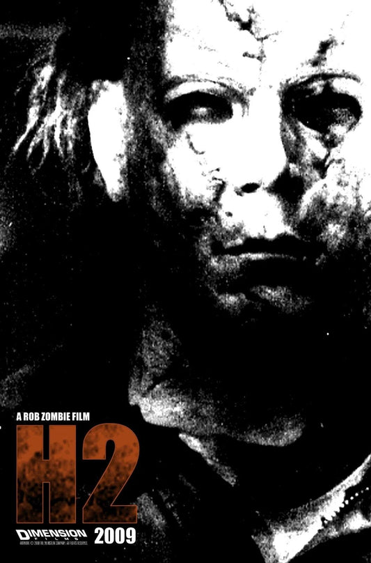 2009 Halloween H2 Movie Poster Michael Myers Laurie Strode Dr Loomis