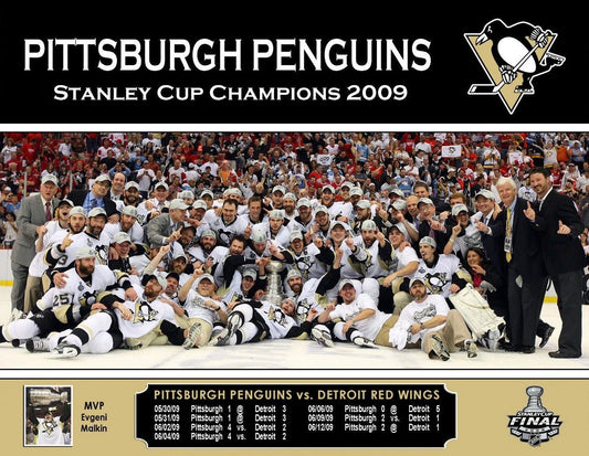 2009 Pittsburgh Penguins Team Magnet Nhl Picture Stanley Cup Champs
