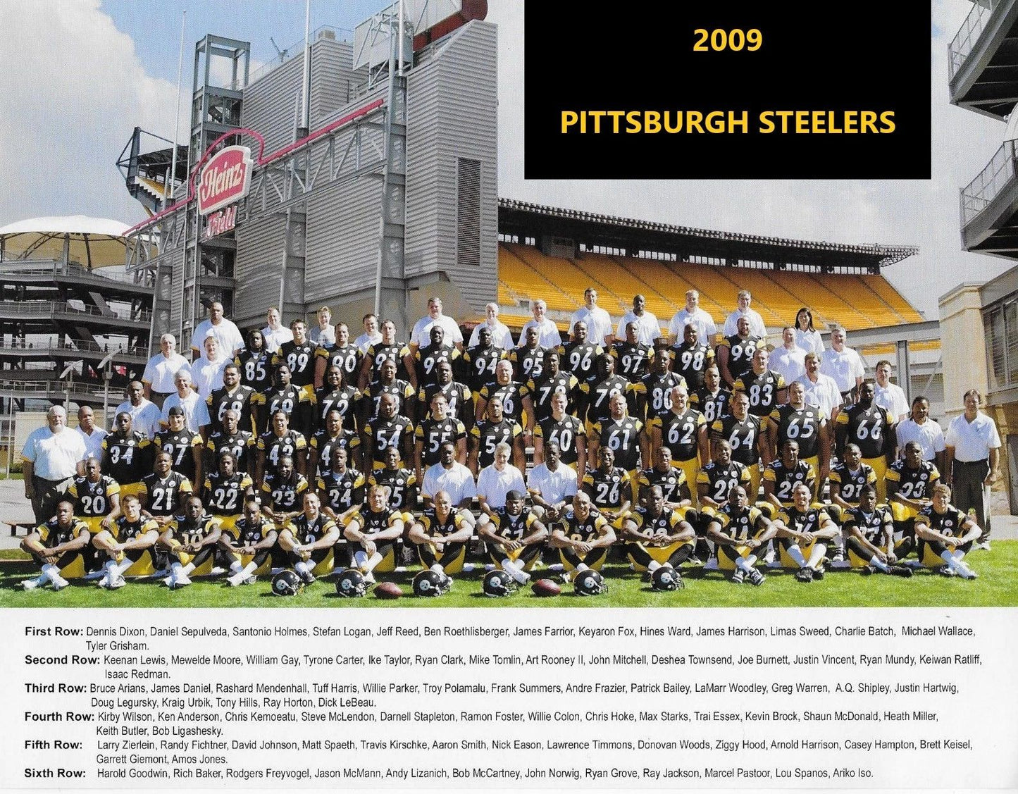2009 Pittsburgh Steelers Team Photo Nfl Football Picture 300 Piece Jigsaw Puzzle