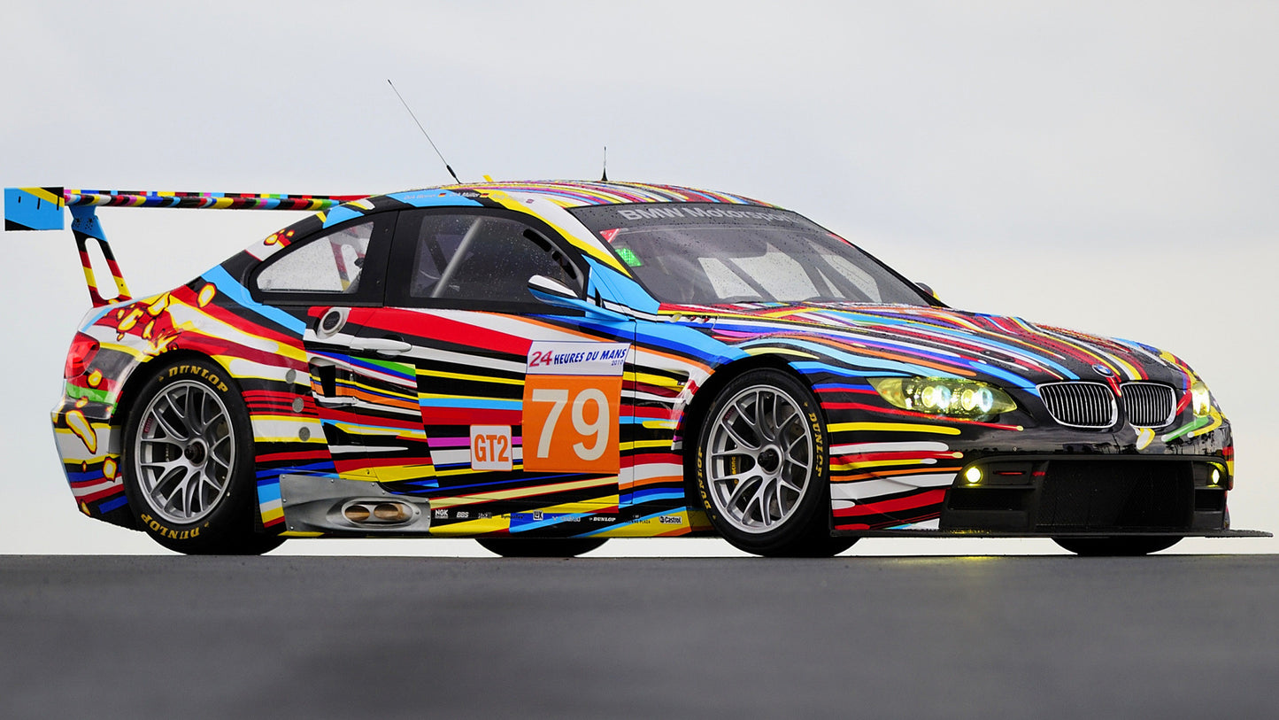 Bmw M3 Gt2 Art Car By Jeff Koons Hd Art Keychain