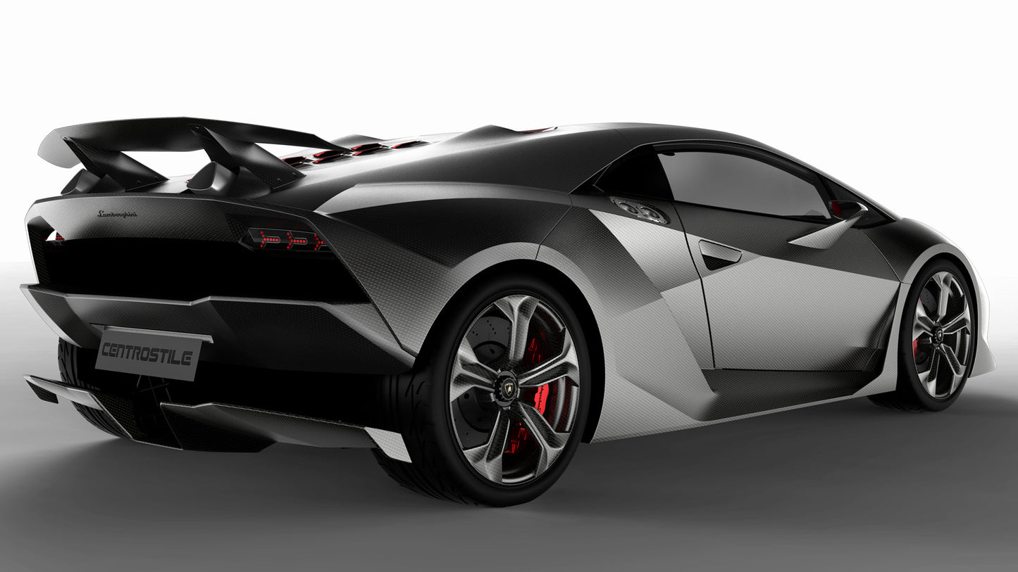 Lamborghini Sesto Elemento Hd Art Print Poster