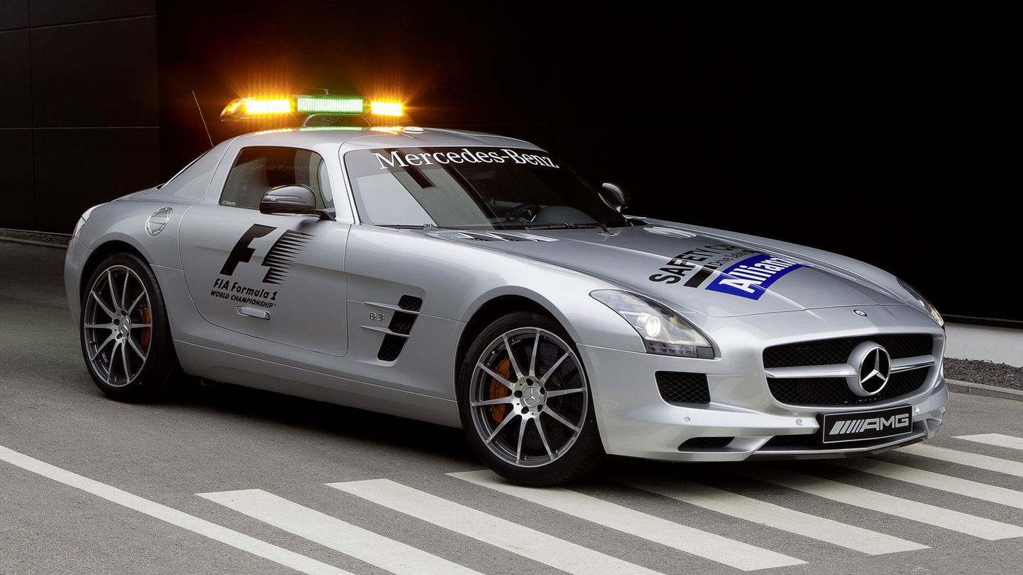 Mercedes Benz Sls Amg F1 Safety Car Hd Art Print Poster