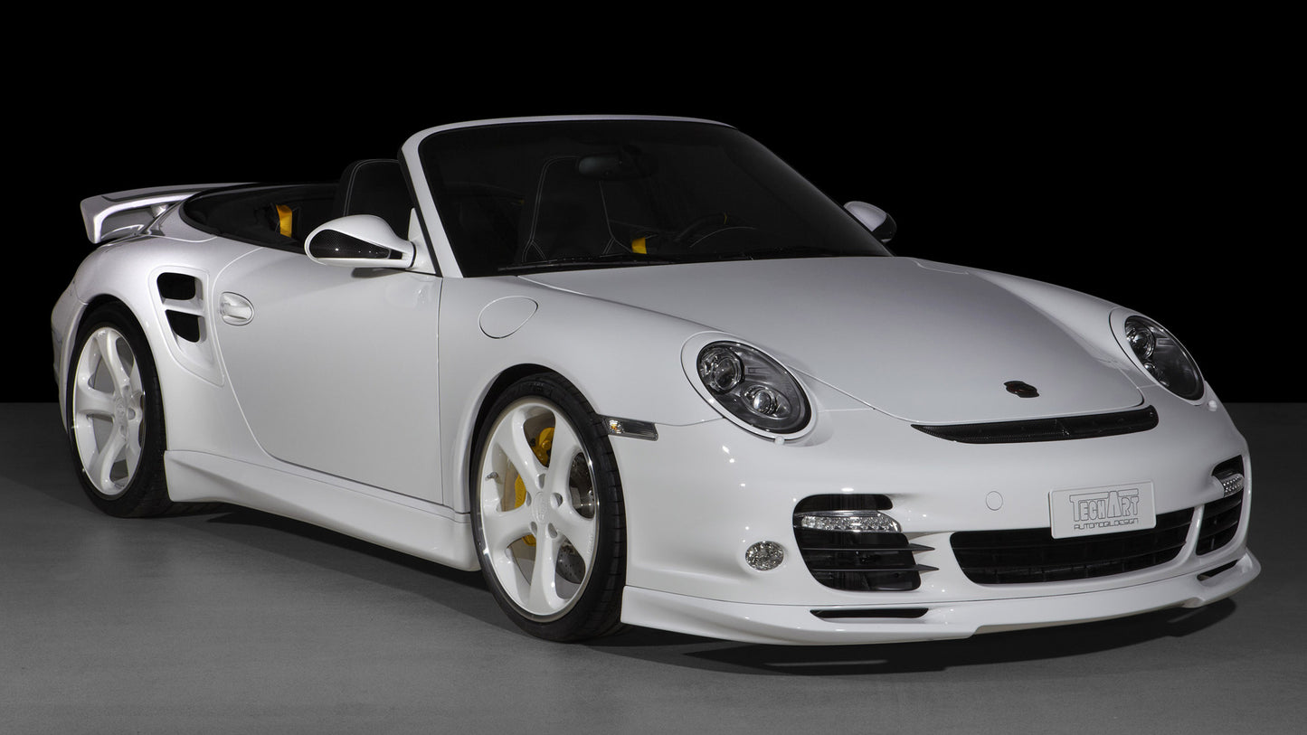 Porsche Turbo Cabriolet By Techart Hd Art Keychain