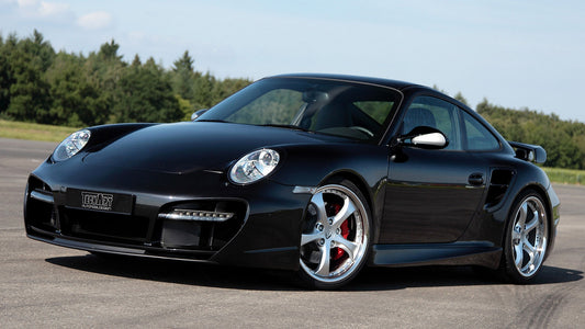 Porsche Turbo With Aerodynamic Kit By Techart Hd Art Keychain