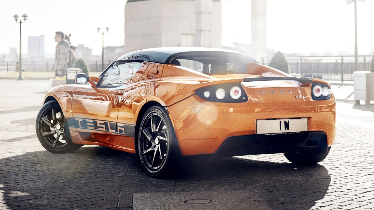 Tesla Roadster Sport Hd Art Keychain
