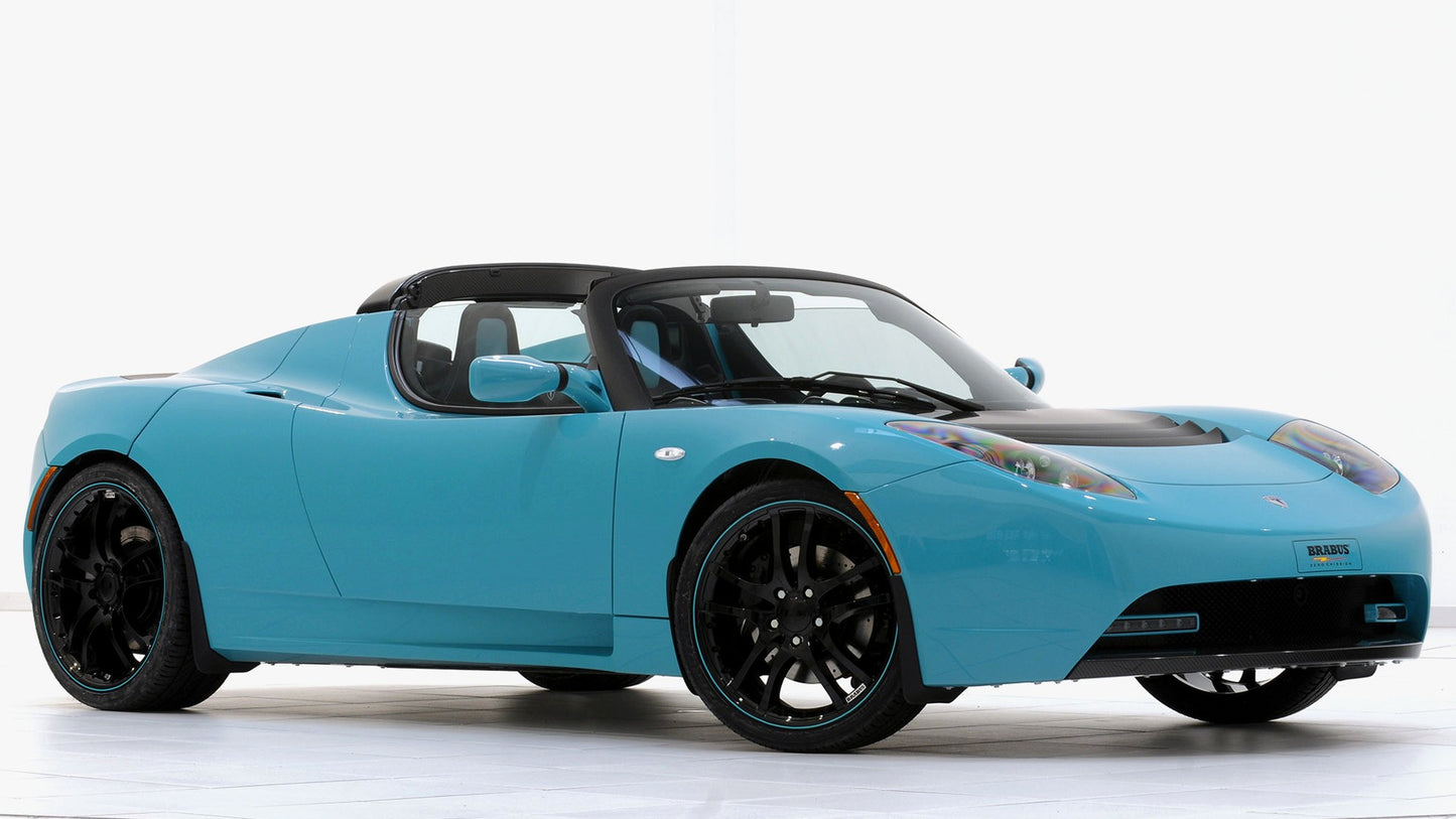 Tesla Roadster Sport Green Package By Brabus Hd Art Keychain