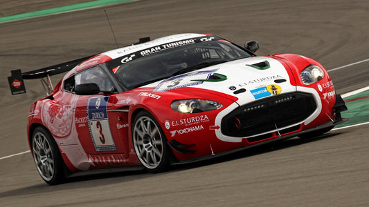 Aston Martin V12 Zagato Race Car Hd Art Keychain