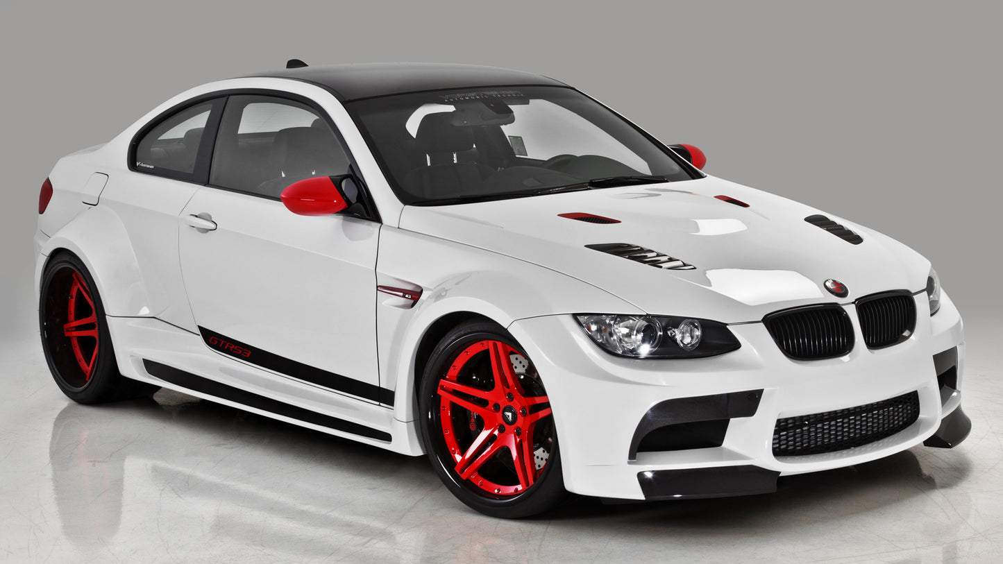 Bmw M3 Coupe Gtrs3 Candy Cane By Vorsteiner Hd Art Keychain