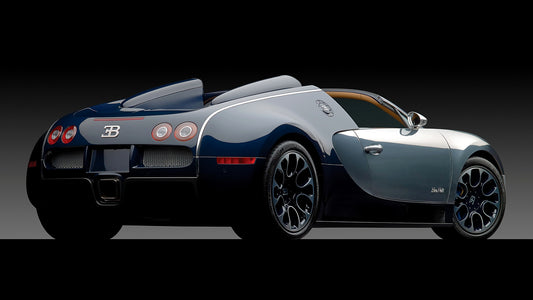 Bugatti Veyron Grand Sport Bleu Nuit Us Hd Art Keychain