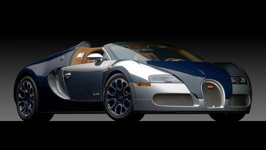 Bugatti Veyron Grand Sport Bleu Nuit Us Hd Art Keychain