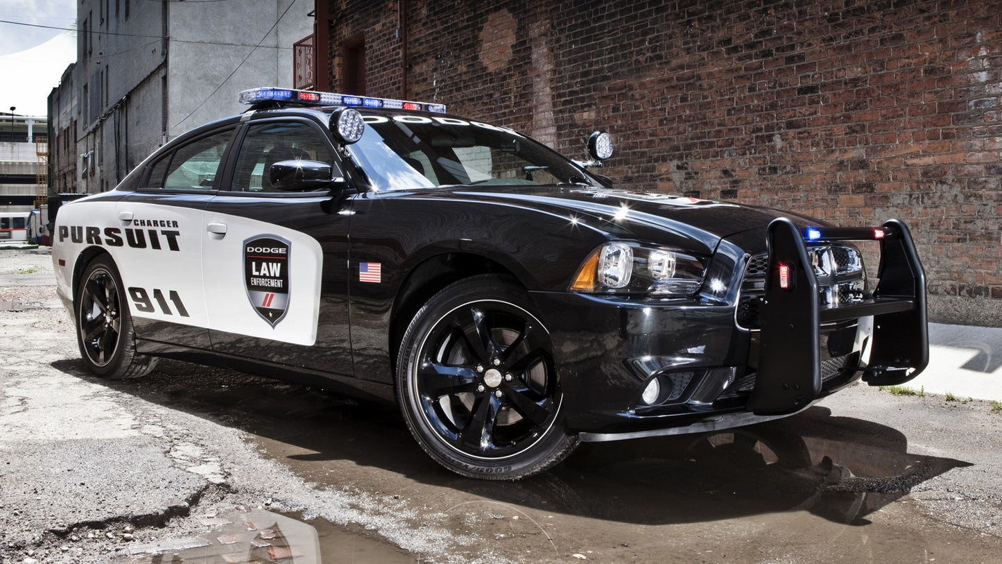 Dodge Charger Pursuit Hd Art Keychain
