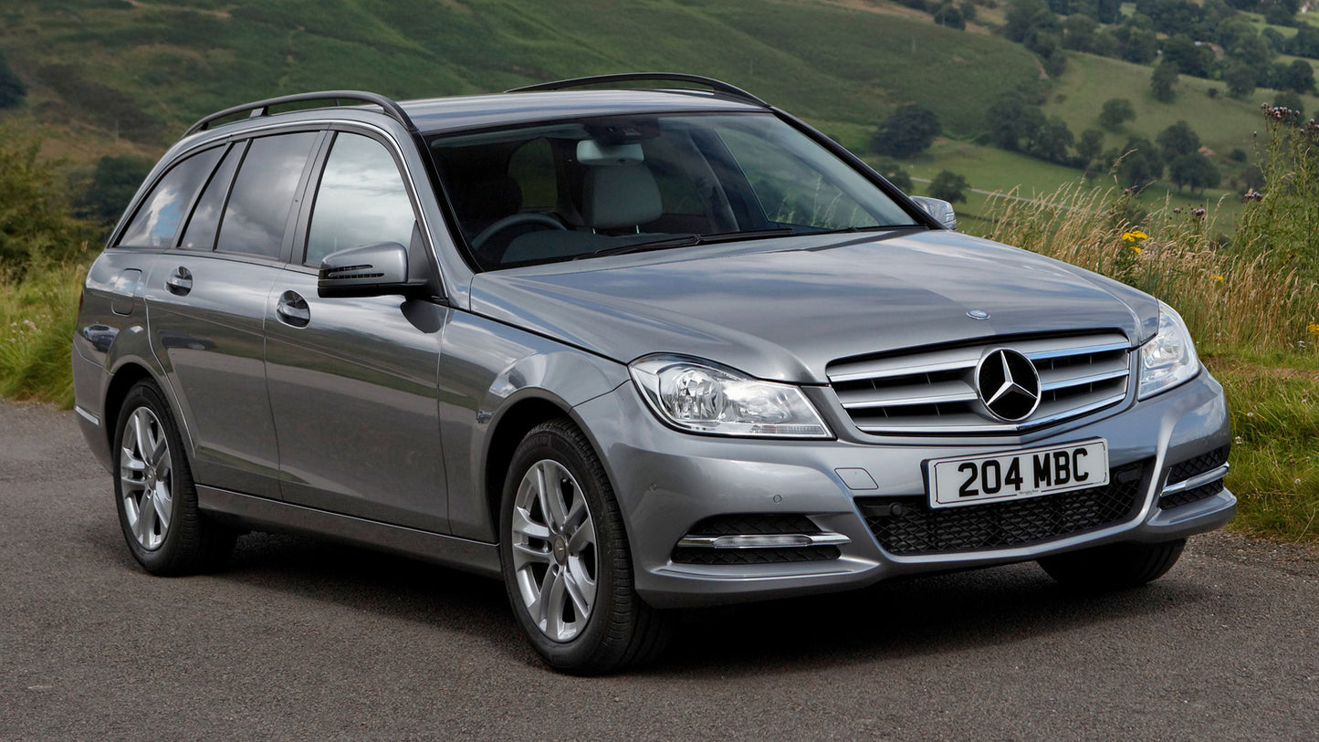 Mercedes Benz C Class Estate With Sports Grille Uk Hd Art Print Poster
