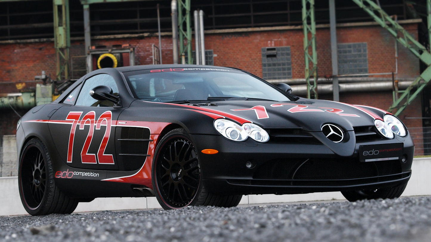 Mercedes Benz Slr Mclaren Black Arrow By Edo Competition Hd Art Print Poster