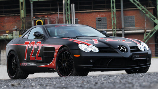 Mercedes Benz Slr Mclaren Black Arrow By Edo Competition Hd Art Print Poster