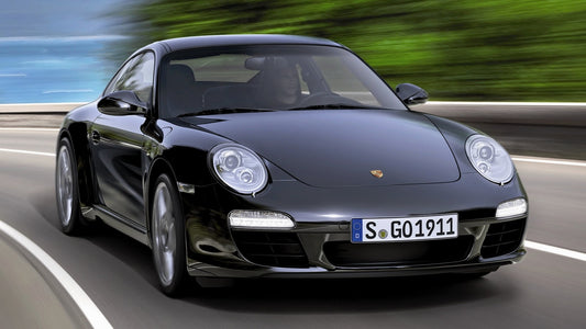 Porsche Coupe Black Edition Hd Art Keychain