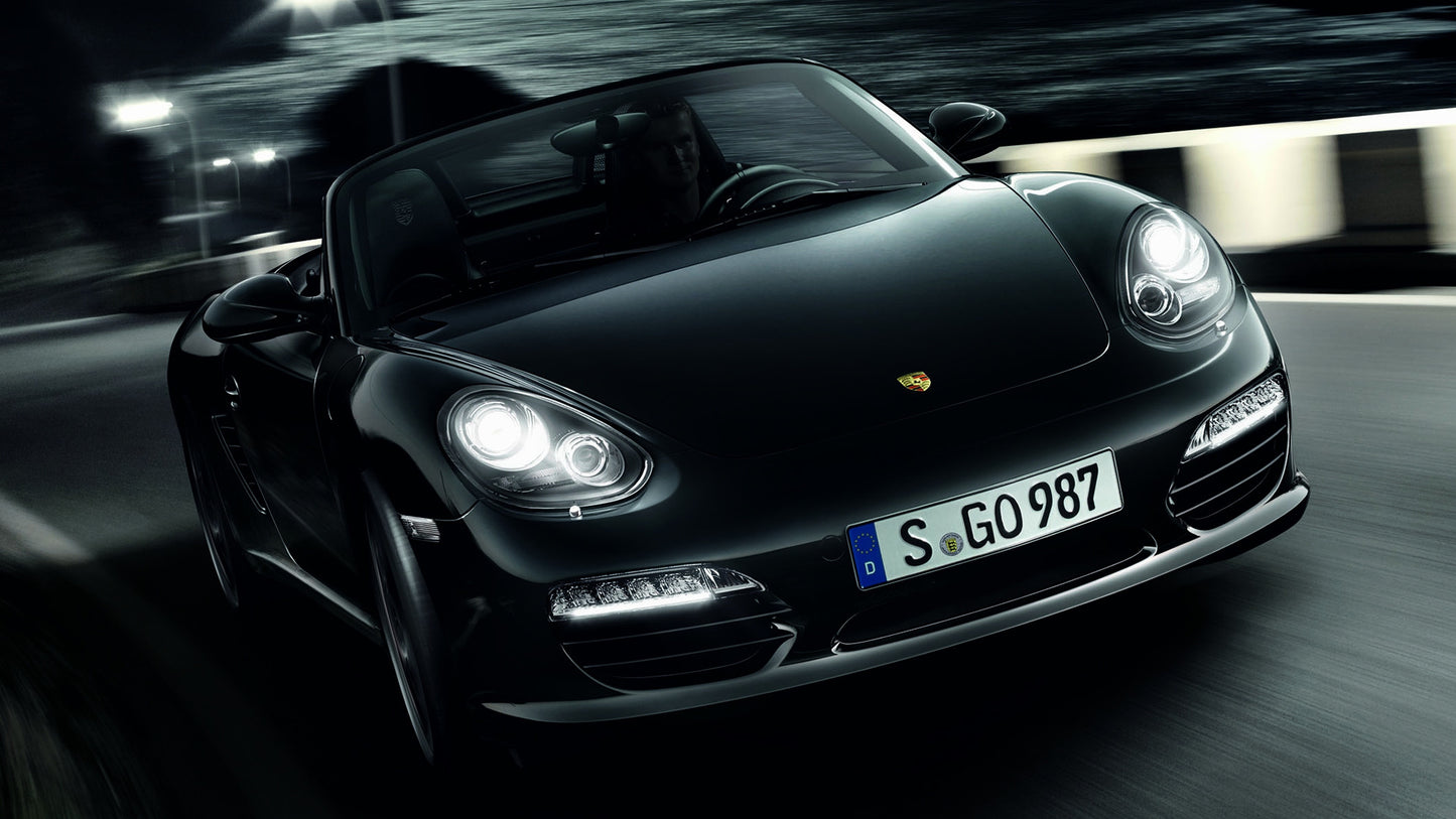 Porsche Boxster S Black Edition Hd Art Keychain