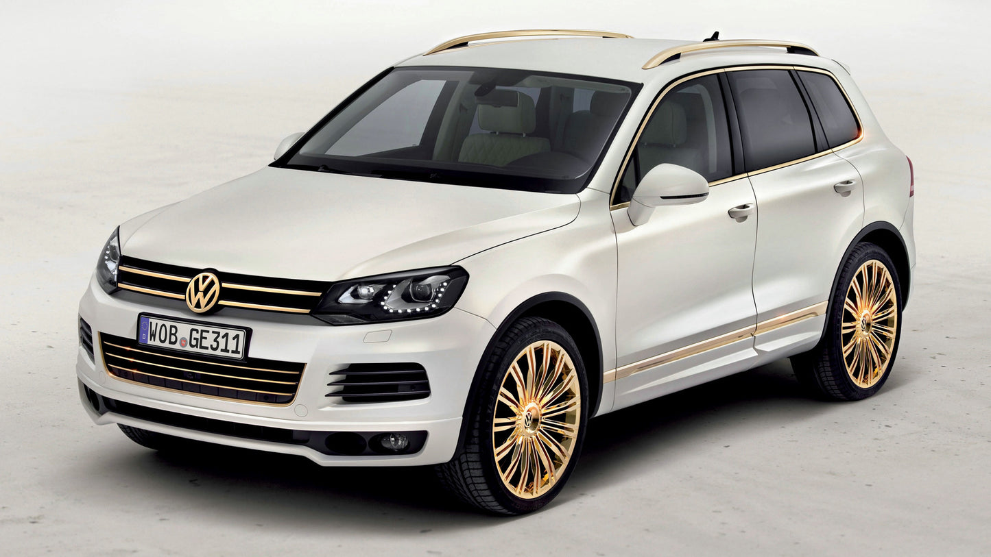 Volkswagen Touareg Gold Edition Concept Hd Art Keychain