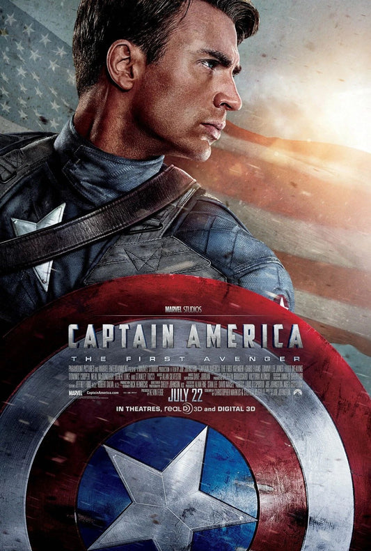 2011 Captain America The First Avenger Movie Keychain Chris Evans Marvel