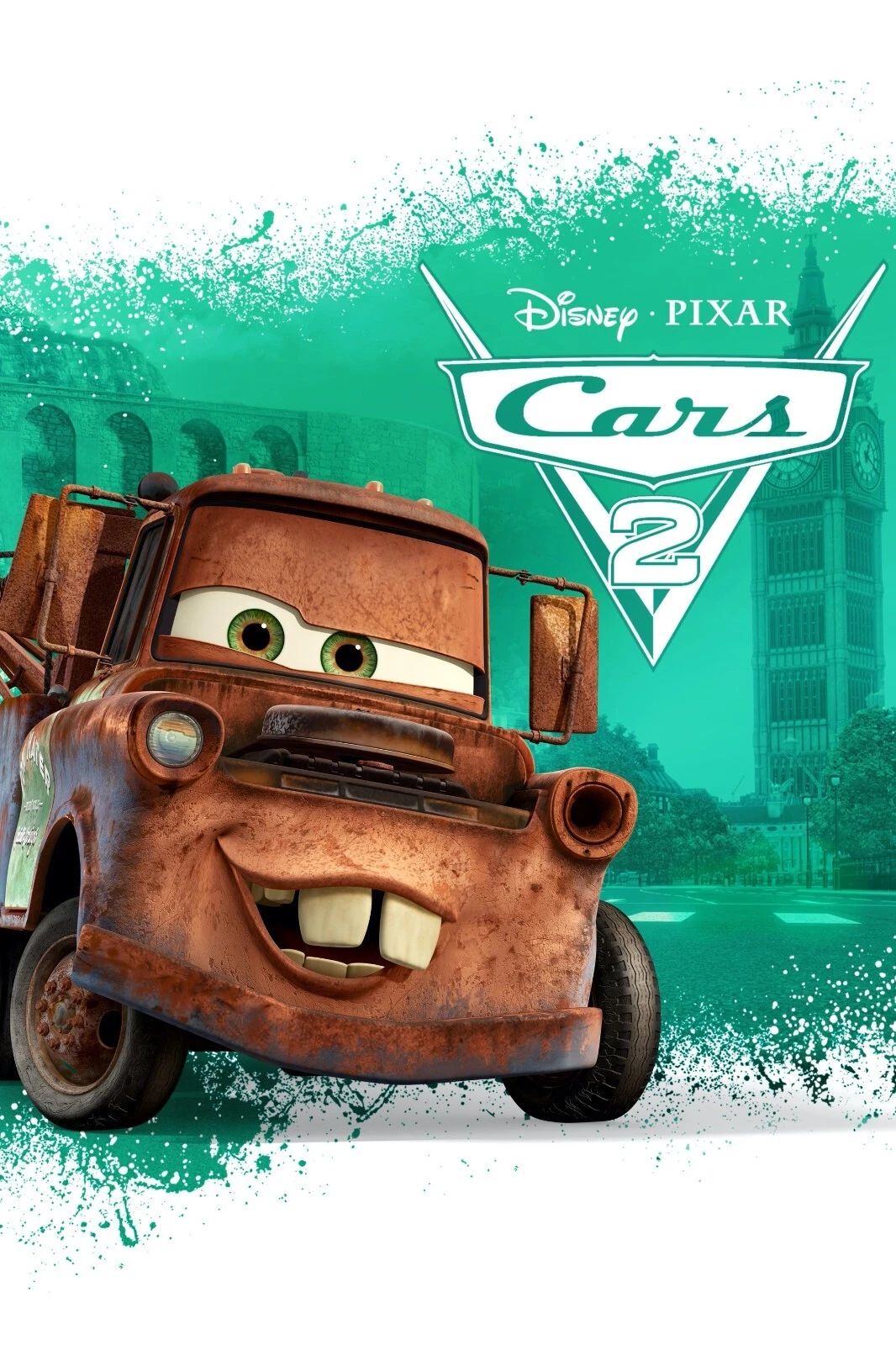 2011 Disney Pixar Cars 2 Movie Magnet Lightning Mcqueen Tow Mater Finn