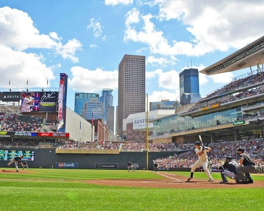 2011 Minnesota Twins Joe Mauer Glossy Magnet Baseball At Target Field Print