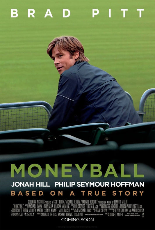 2011 Moneyball Movie Keychain Brad Pitt Jonah Hill Oakland Athletics