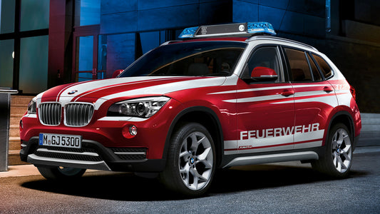 Bmw X1 Feuerwehr Hd Art Keychain