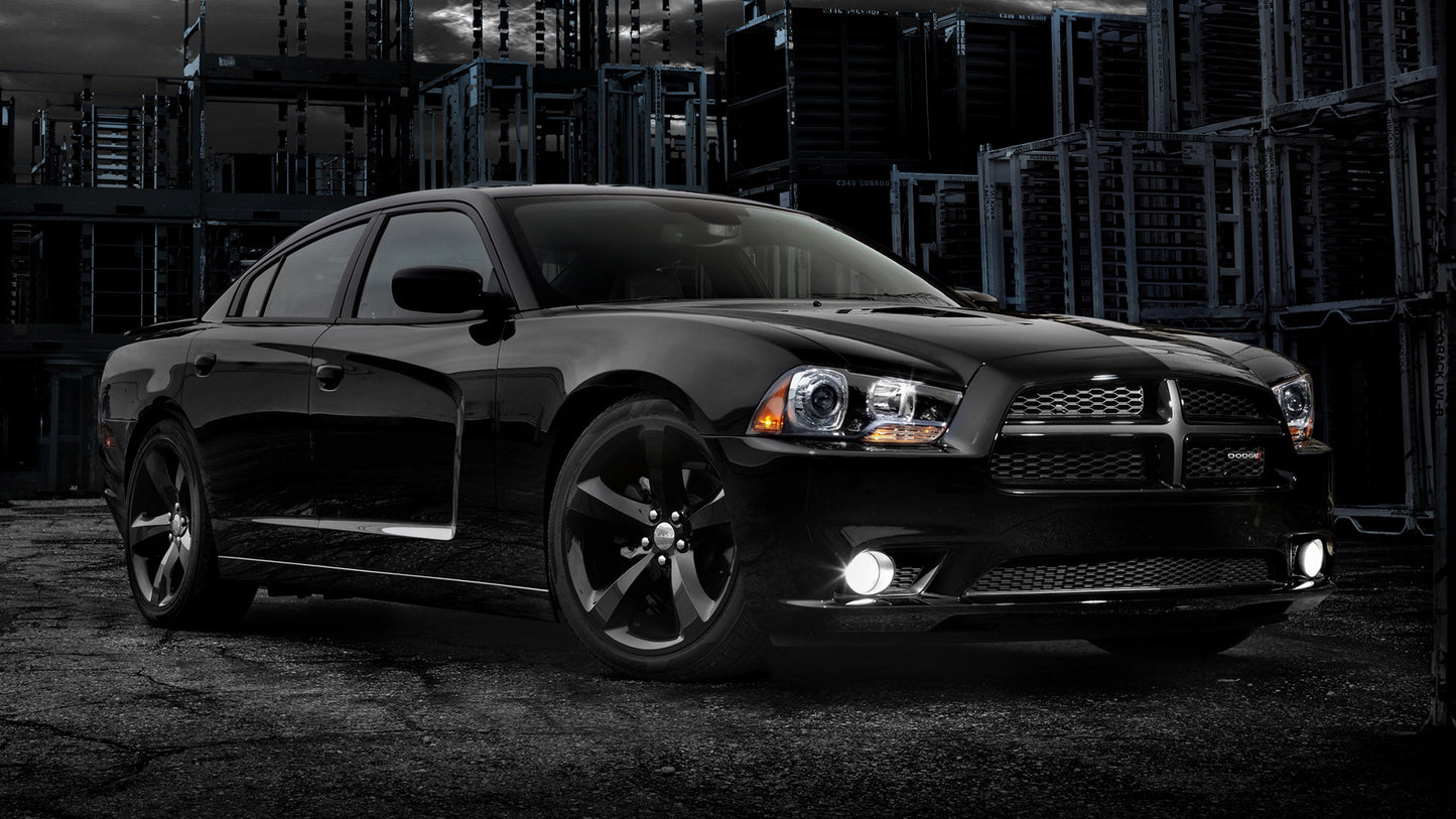 Dodge Charger Blacktop Hd Art Keychain