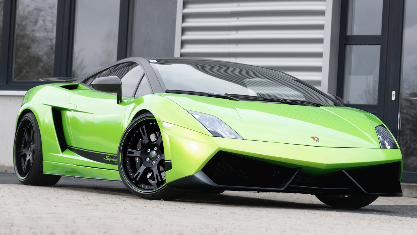 Lamborghini Gallardo Lp Superleggera Green Beret By Wheelsandmore Hd Art Print Poster