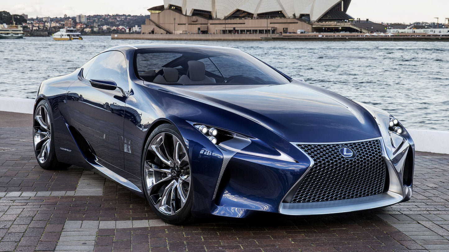 Lexus Lf Lc Blue Concept Hd Art Print Poster