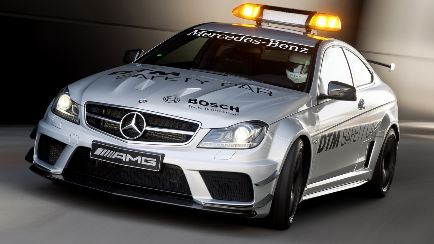 Mercedes Benz C Amg Coupe Black Series Dtm Safety Car Hd Art Magnet