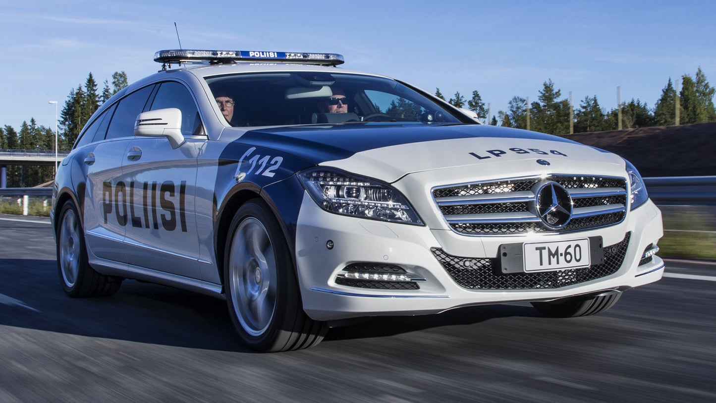 Mercedes Benz Cls Class Shooting Brake Poliisi Hd Art Jigsaw Puzzle