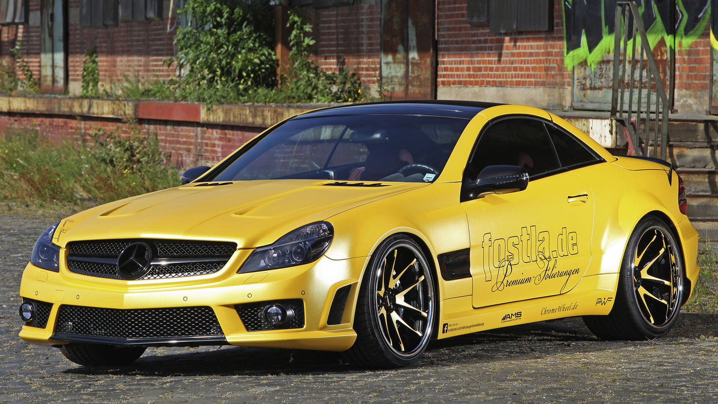 Mercedes Benz Sl Amg Liquid Gold By Fostla Hd Art Jigsaw Puzzle