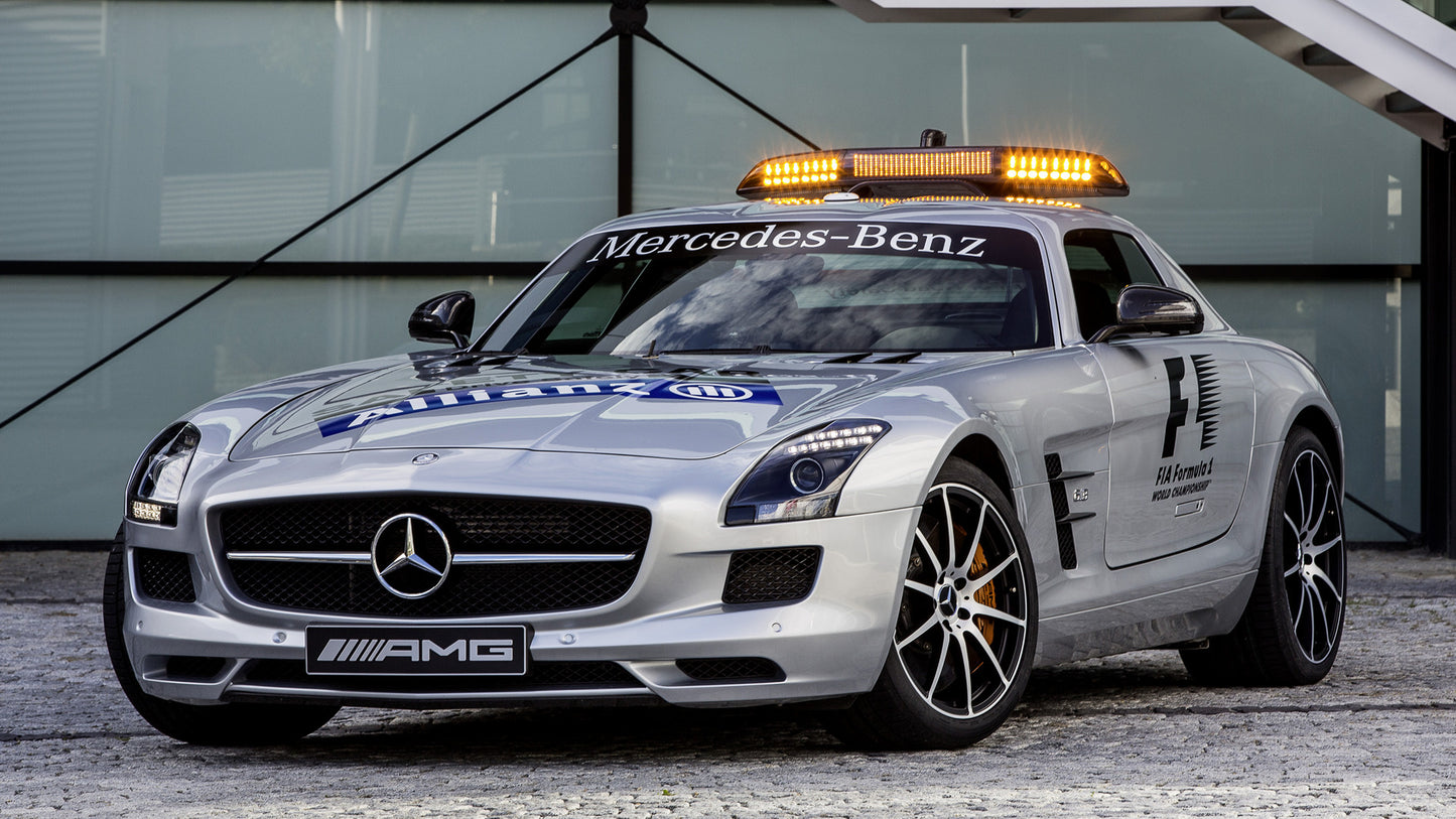 Mercedes Benz Sls Amg Gt F1 Safety Car Hd Art Keychain