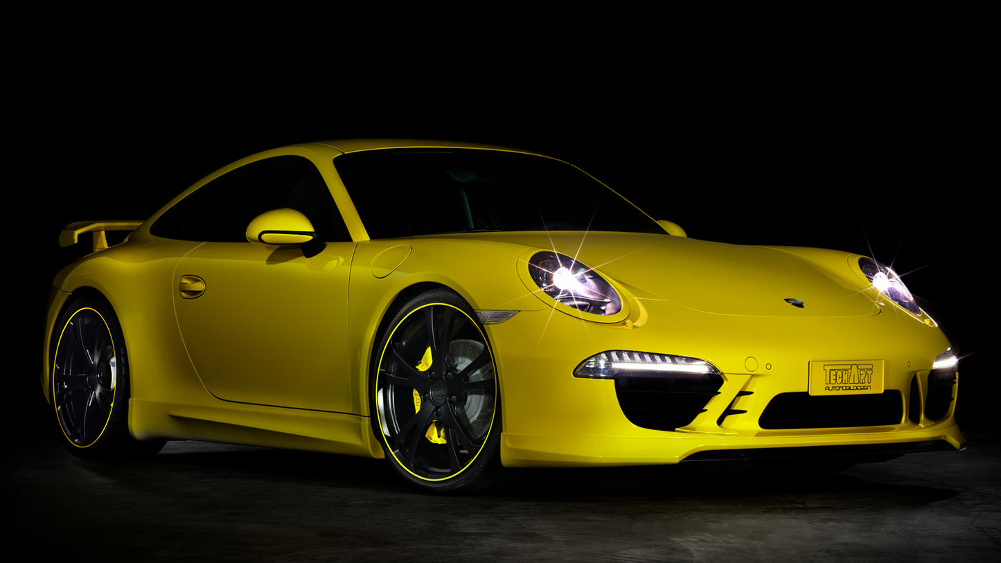 Porsche Carrera S By Techart Hd Art Keychain