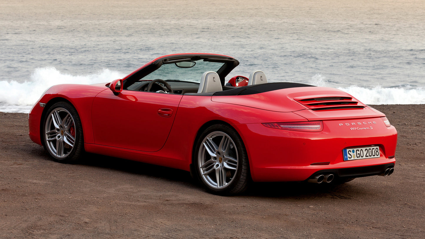 Porsche Carrera S Cabriolet Hd Art Keychain