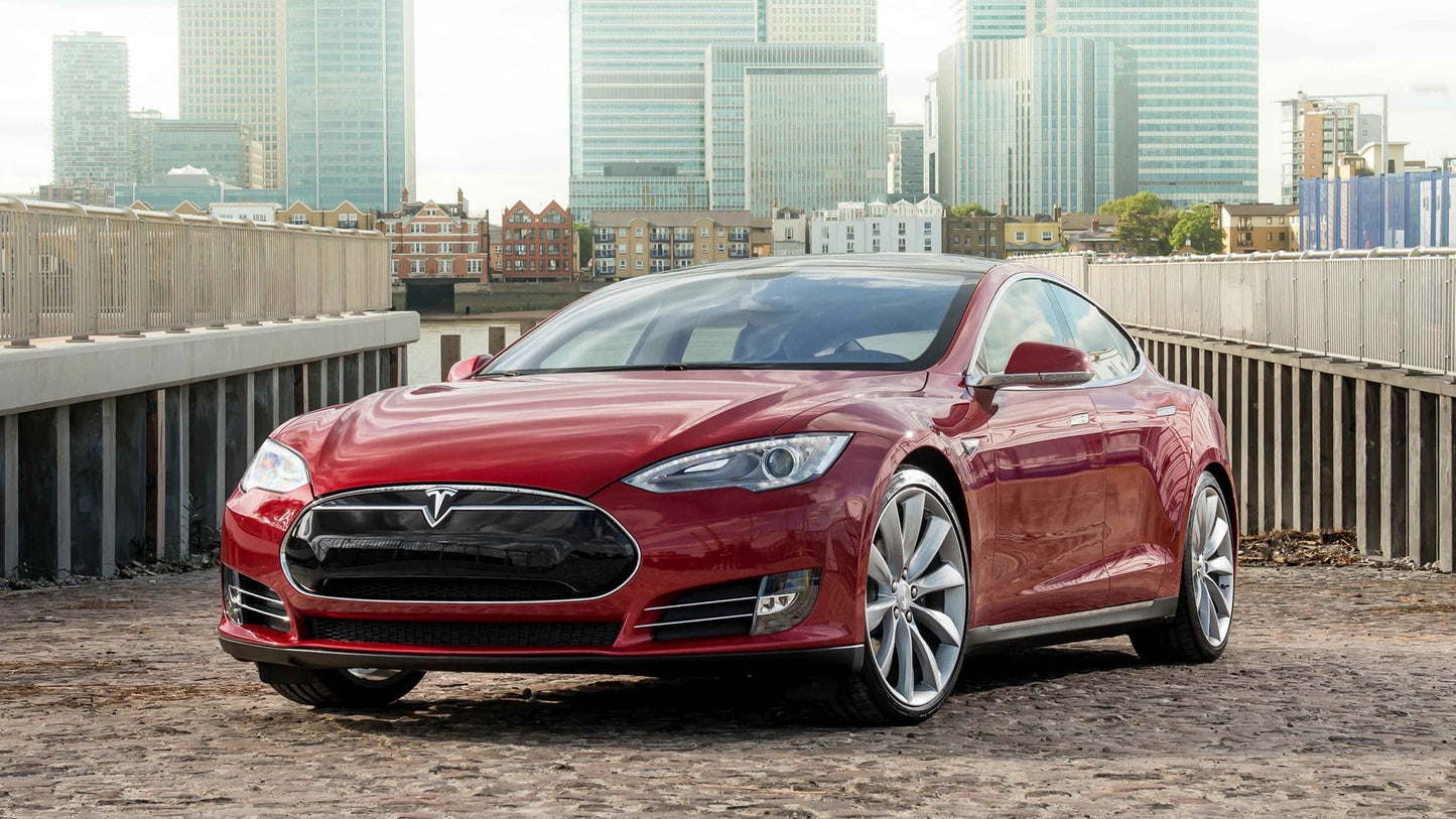 Tesla Model S Hd Art Keychain