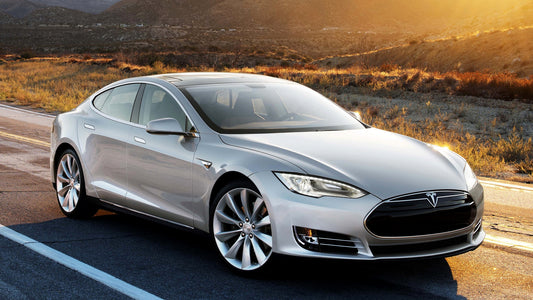 Tesla Model S Hd Art Keychain