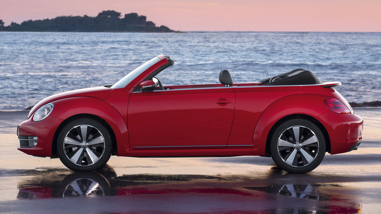 Volkswagen Beetle Cabriolet Hd Art Keychain