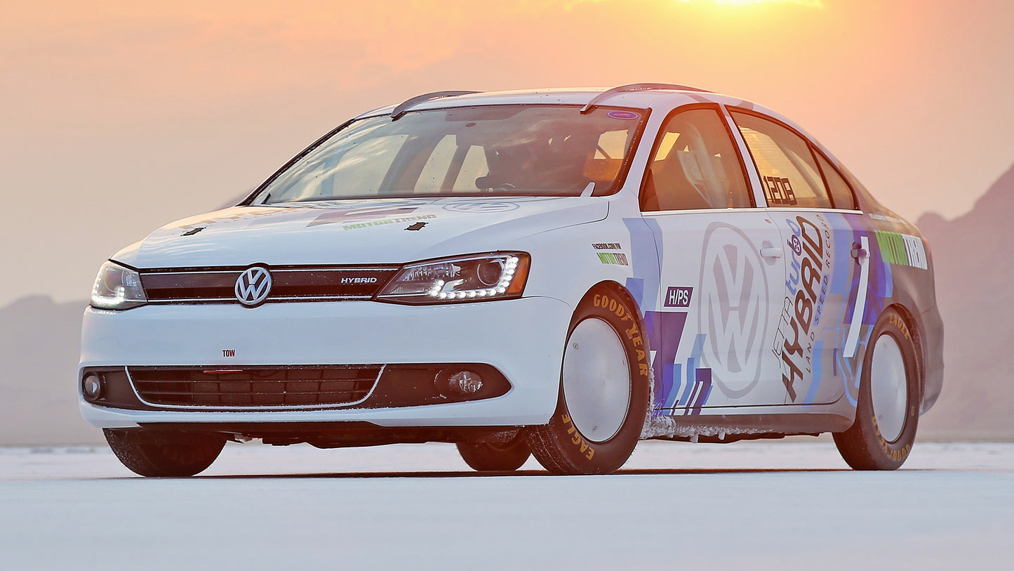 Volkswagen Jetta Hybrid Speed Record Car Hd Art Keychain