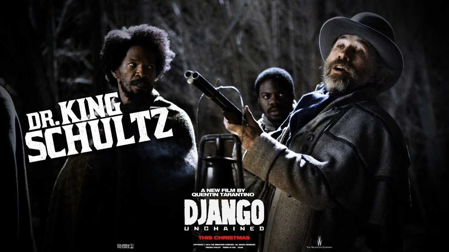 2012 Django Unchained Movie Poster Jamie Foxx Leonardo Dicaprio
