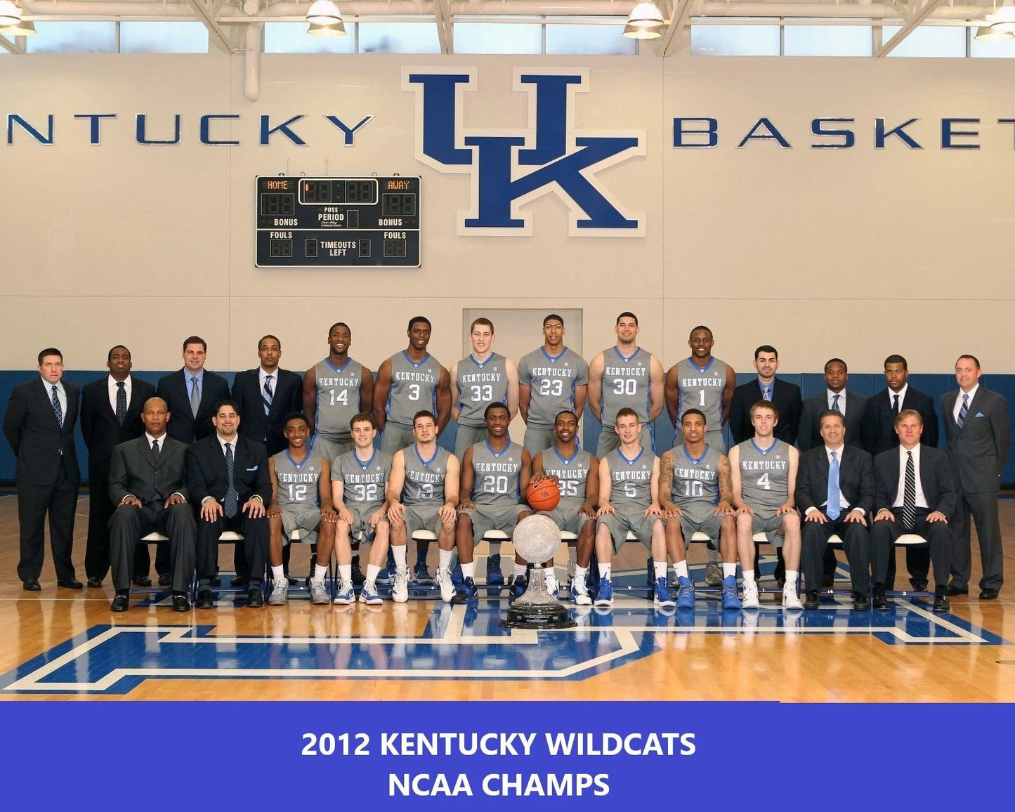 2012 Kentucky Wildcats Team Keychain Picture Ncaa Basketball Champs