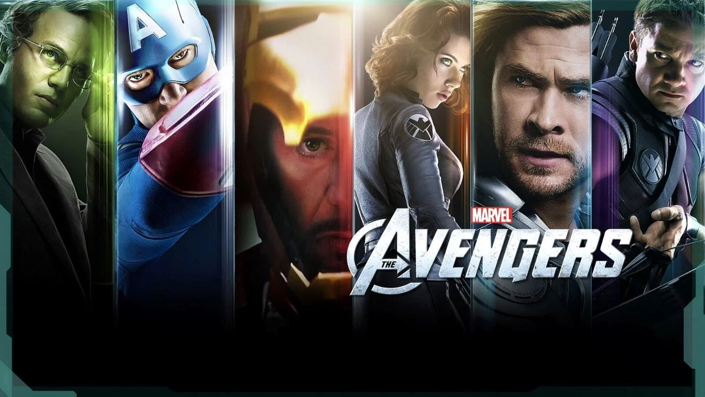 2012 Marvel Avengers Keychain Iron Man Thor Captain Americs Black Widow